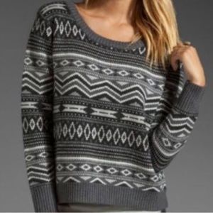Fair Isle Haute Hippie Navajo fairsle cropped sweater